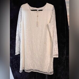 NWT Max Studio off white lace dress size XL